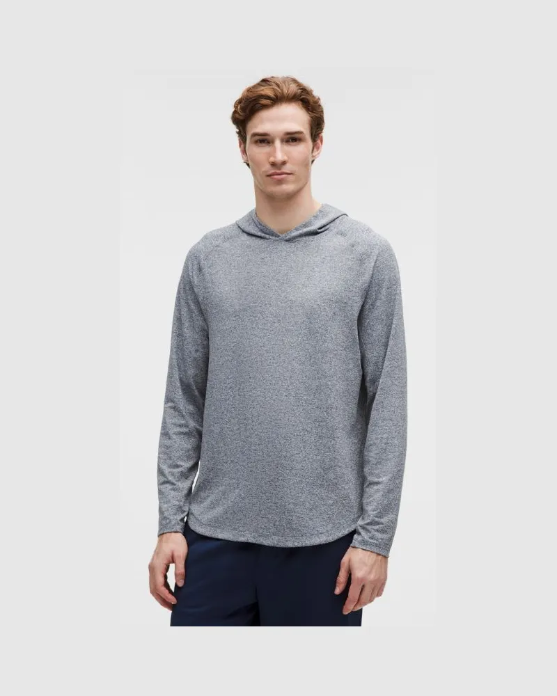 LULULEMON License to Train Hoodie für Männer – Größe in Heathered True Navy Heathered