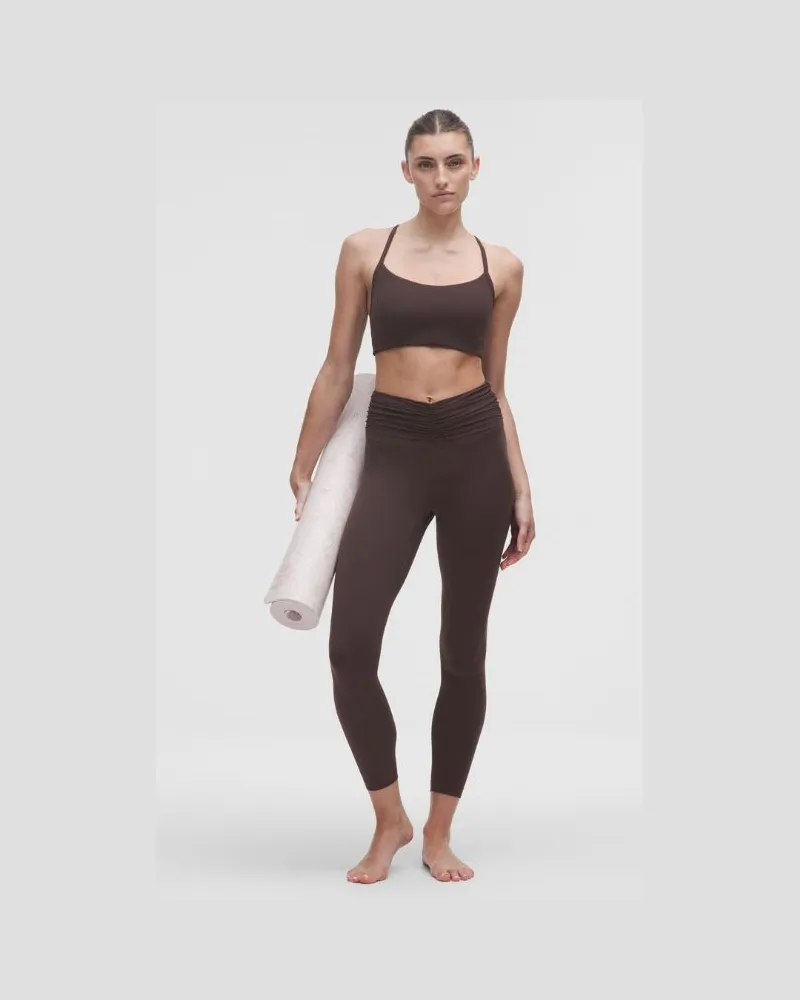 LULULEMON All it Takes Leggings mit gerüschtem Bund für Frauen – 64 cm – Größe in Sequoia Sequoia