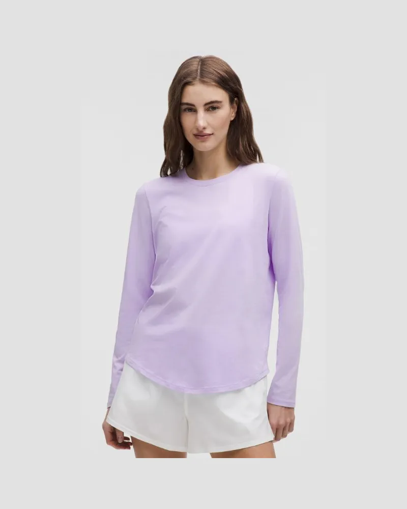LULULEMON Love Langarmshirt für Frauen – Größe in Lavender Frost Lavender