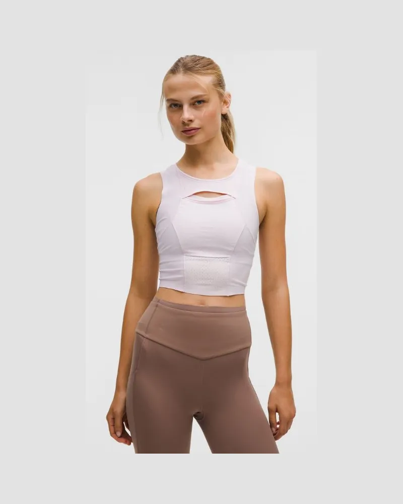 LULULEMON Go Further Tanktop mit Taschen fürs Eis für Frauen – Größe in Pink Organza Pink