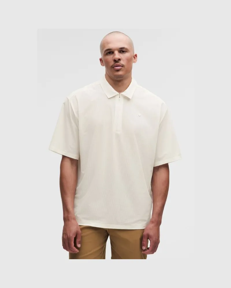 LULULEMON Golf-Poloshirt im Oversized Fit für Männer – Größe in Coconut Ivory Coconut