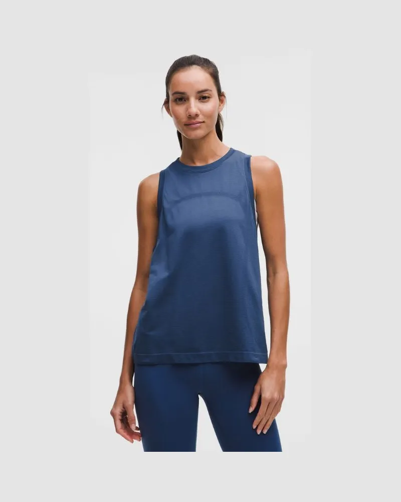LULULEMON Swiftly Relaxed Tanktop e Passform für Frauen – Größe in Blue Twill Blue
