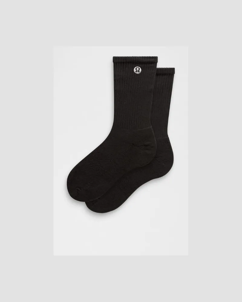 LULULEMON Daily Essential-Crew-Socken Unisex – Größe in Schwarz Schwarz