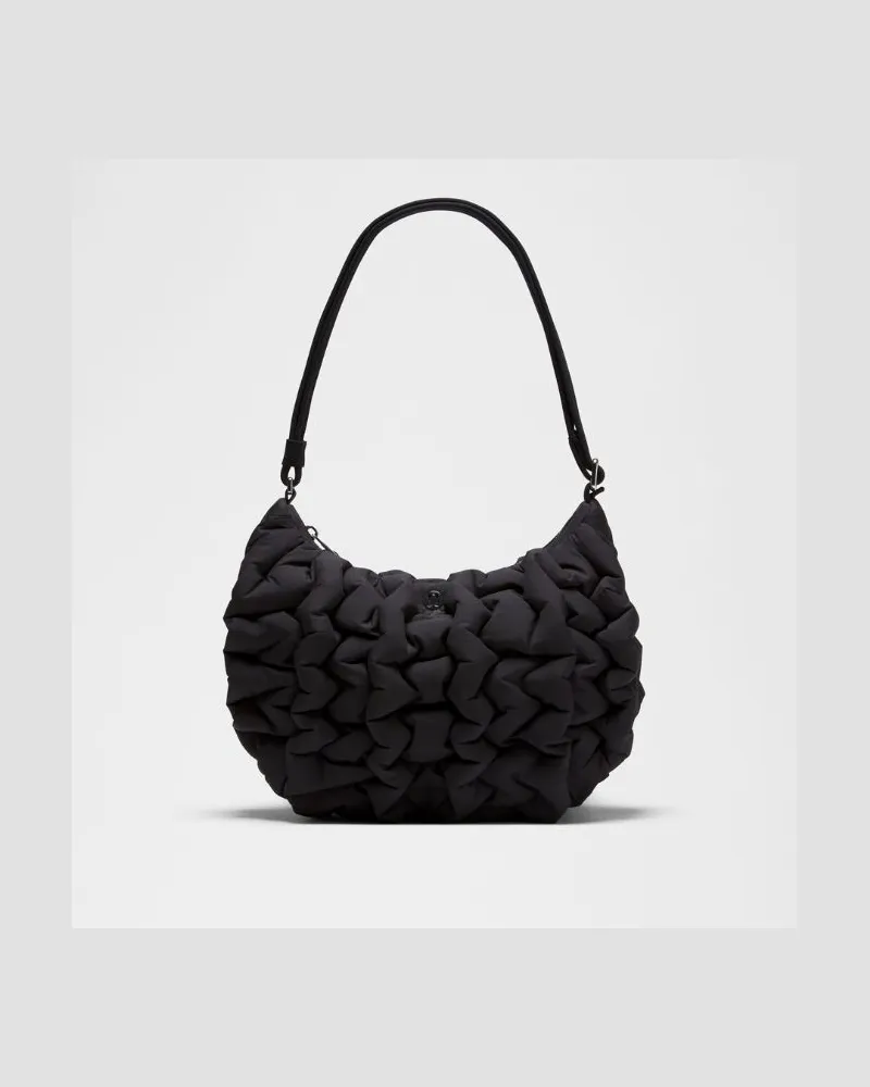 LULULEMON Quilty Puff-Umhängetasche 4 Größe in Schwarz/Silber Schwarz
