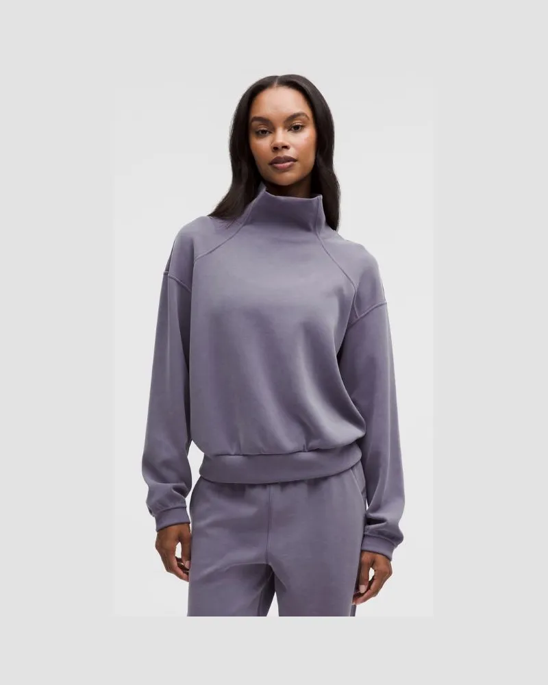 LULULEMON Brushed Softstreme Funnel Neck für Frauen – Größe in Grape Mist Grape