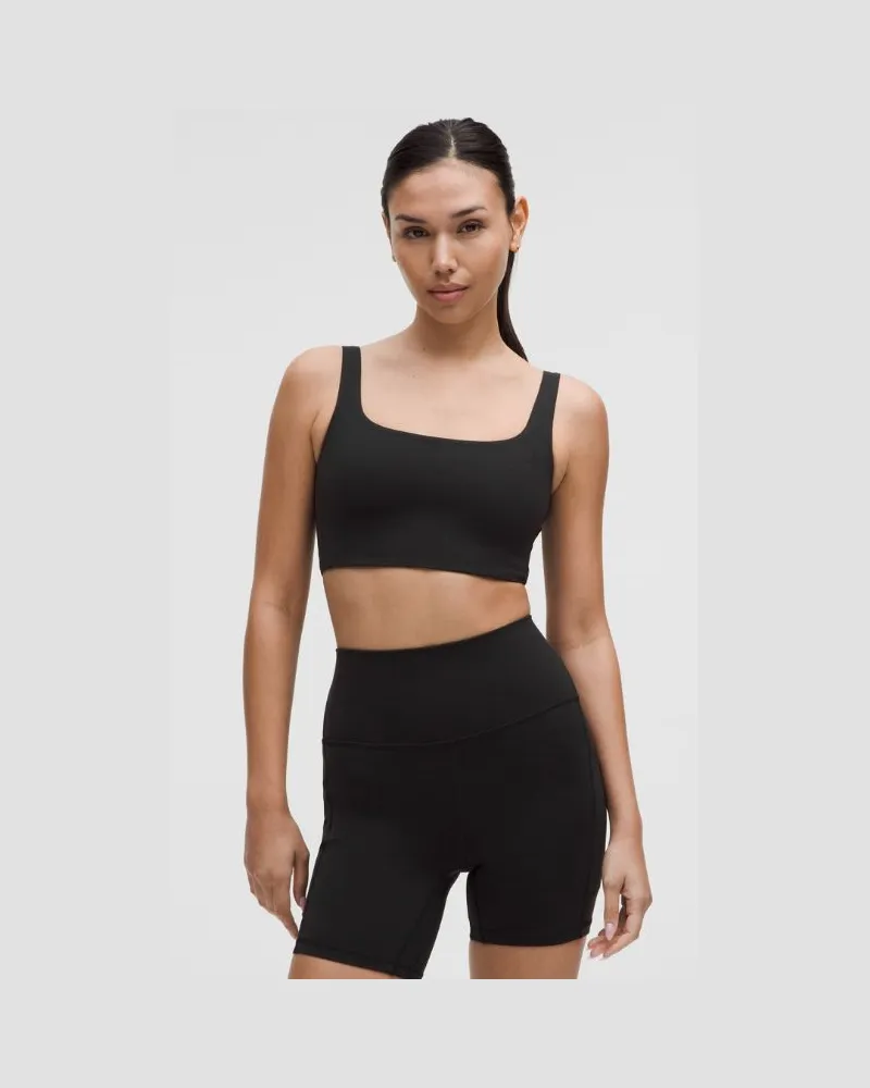 LULULEMON Bend This BH mit quadratischem und U-Ausschnitt Leichter Halt A–C-Cups für Frauen – Größe in Black Black