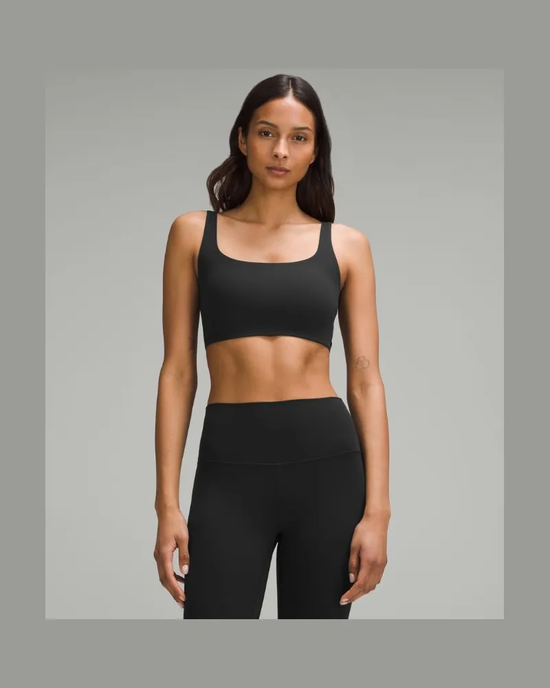 LULULEMON Bend This BH mit quadratischem und U-Ausschnitt Leichter Halt A–C-Cups für Frauen – Größe in Black Black
