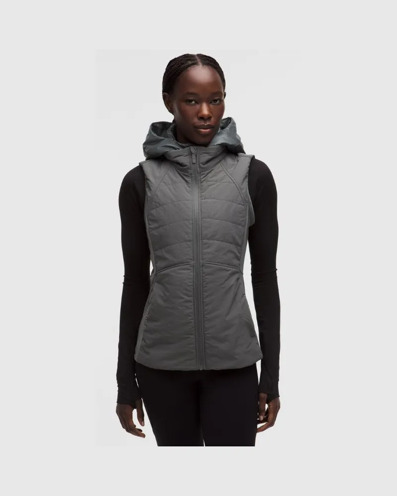 LULULEMON Another Mile Weste für Frauen – Größe in Onyx Grey Onyx
