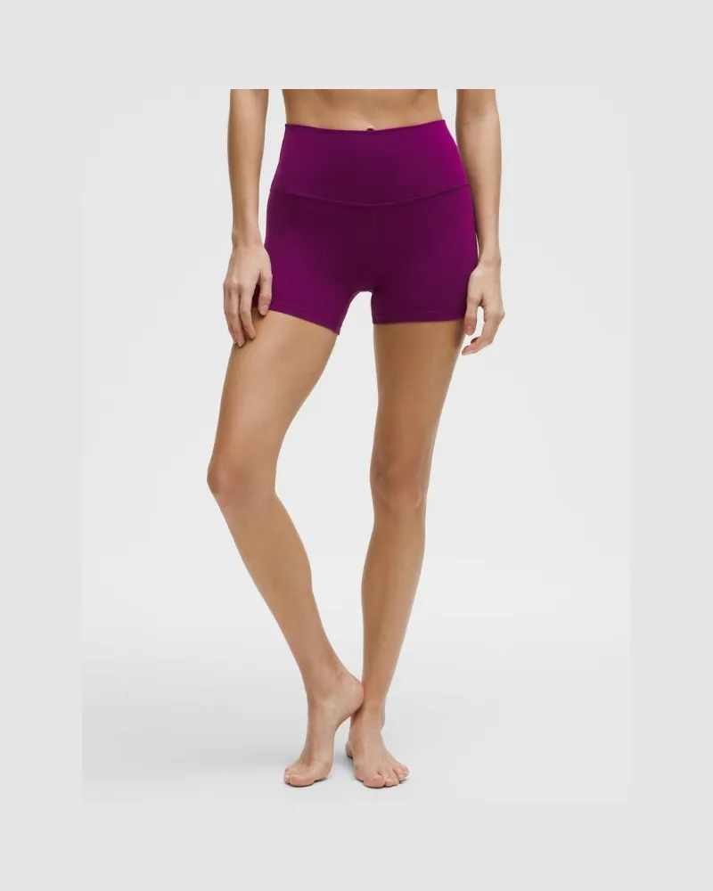 LULULEMON Align Shorts mit hohem Bund für Frauen – 10 cm – Größe in Chilled Grape Chilled