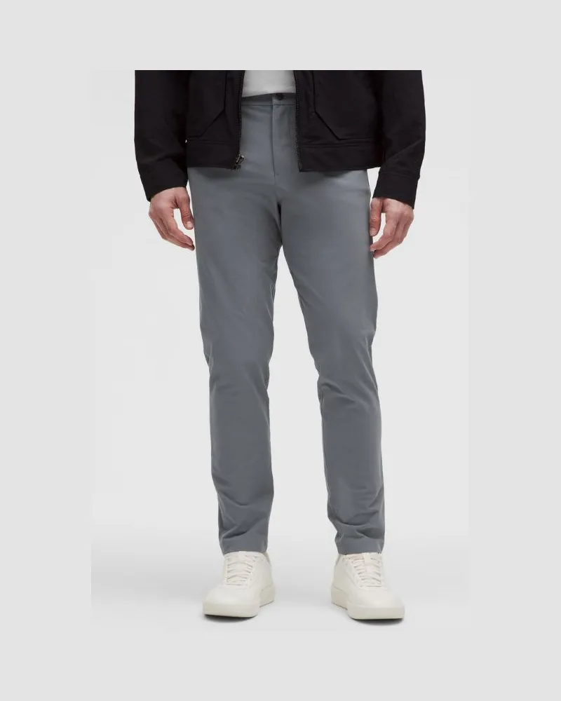 LULULEMON ABC 5-Pocket-Hose im Slim Fit, Länge: Stretch-Baumwolle VersaTwill für Männer – 81 cm – Größe in Solar Grey Solar