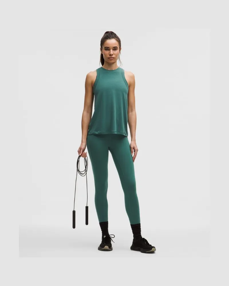 LULULEMON Wunder Train Leggings mit hohem Bund und Taschen für Frauen – 63,5 cm – Größe in Deep Marina Deep