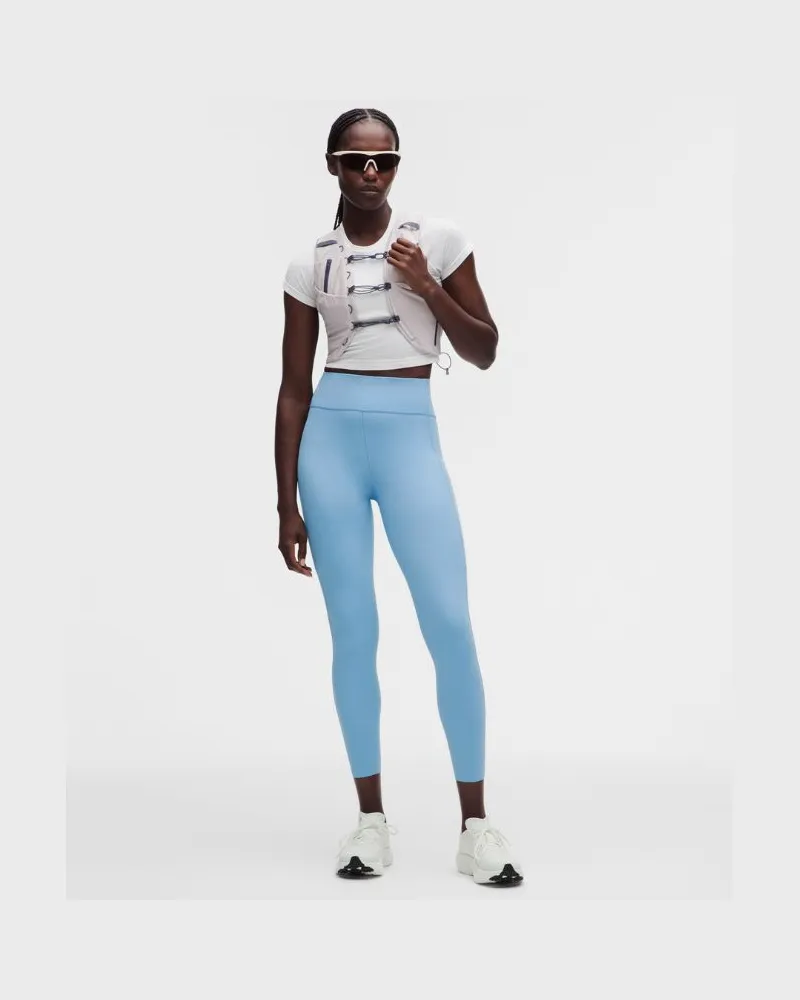 LULULEMON Fast and Free-Leggings mit hohem Bund und 6 Taschen es Design für Frauen – 64 cm – Größe in Dreamy Blue Dreamy