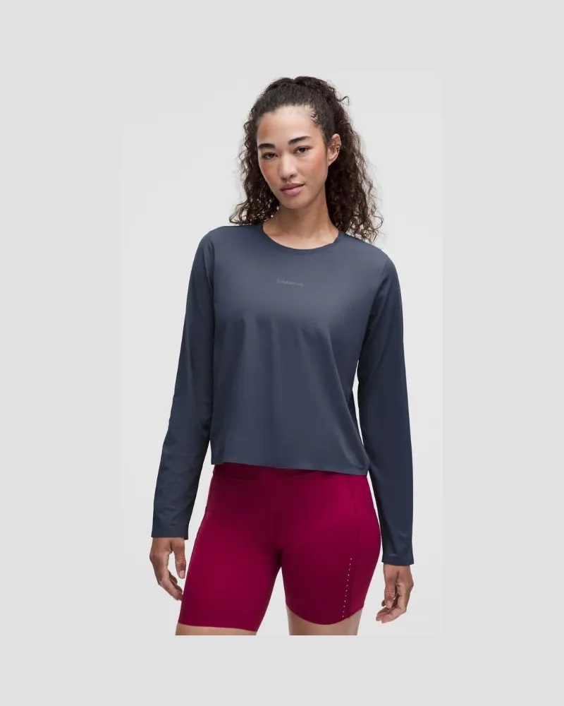 LULULEMON Fast and Free-Langarmshirt für Frauen – Größe in Dusty Diamond Dusty