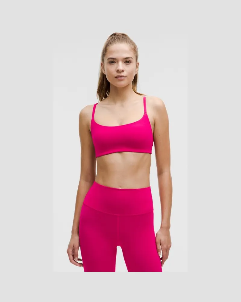 LULULEMON Wunder Train BH mit Racerback-Trägern Leichter Halt A/B-Cups für Frauen – Größe in Passionate Passionate