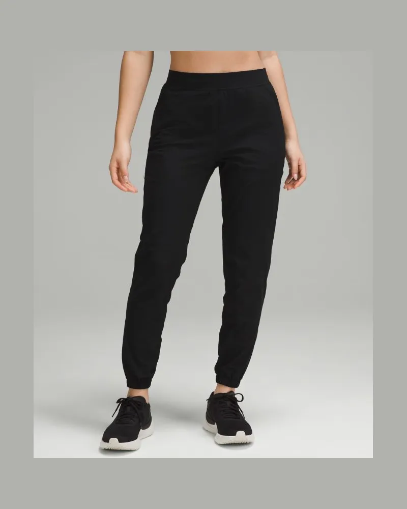LULULEMON Adapted State Jogginghose mit hohem Bund Volle Länge für Frauen – Größe in Black Black