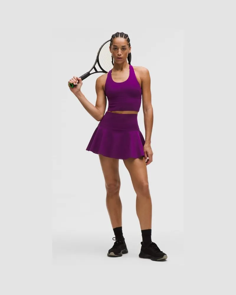 LULULEMON Ventilated High-Rise Tennis Skirt für Frauen – Größe in Ultra Plum Ultra
