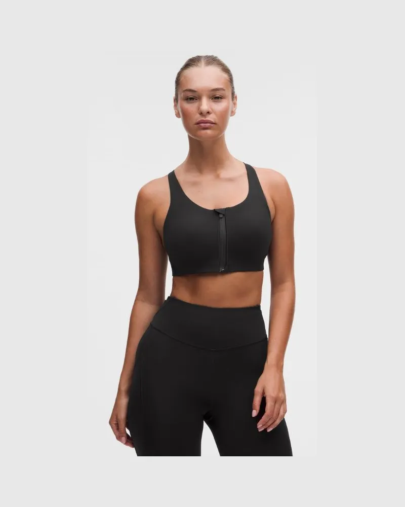 LULULEMON Energy BH mit starkem Halt und Frontreißverschluss für B–G-Cups für Frauen – Größe in Black Black