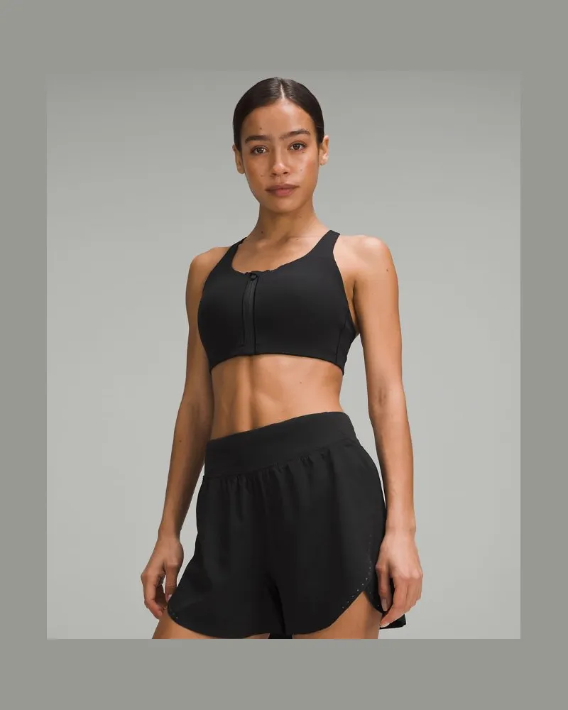LULULEMON Energy BH mit starkem Halt und Frontreißverschluss für B–G-Cups für Frauen – Größe in Black Black