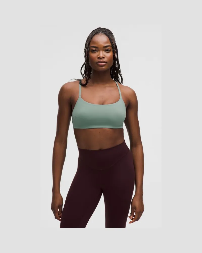 LULULEMON Wunder Train Racer-BH mit Trägern Leichter Halt C/D-Cups für Frauen – Größe in Crater Blue Crater