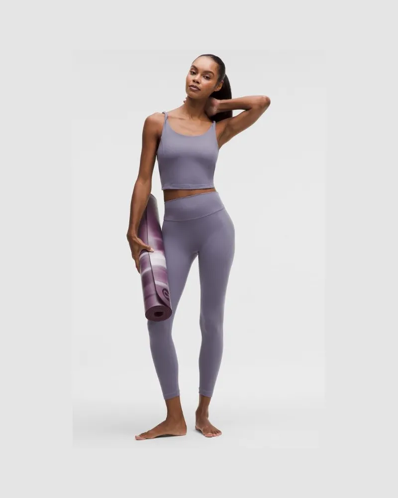 LULULEMON Align No Line High-Rise Twist Leggings 25" für Frauen – Größe in Grape Mist Grape