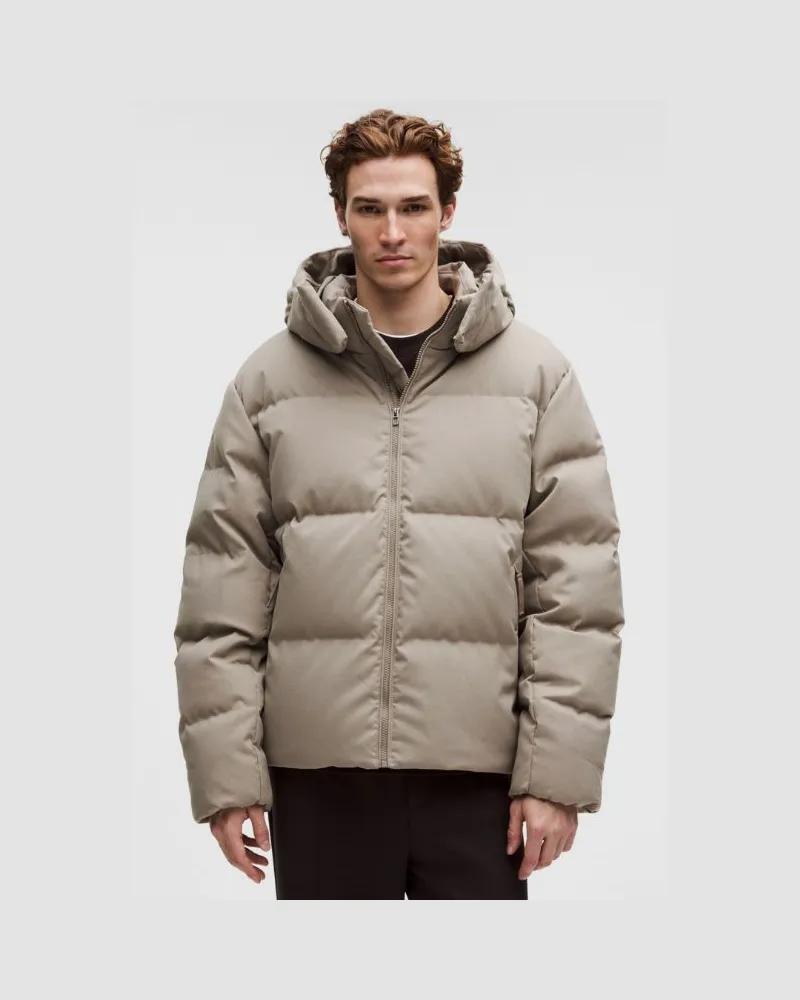 LULULEMON Always Down Puffer-Jacke Tech Canvas für Männer – Khaki – Größe Warm