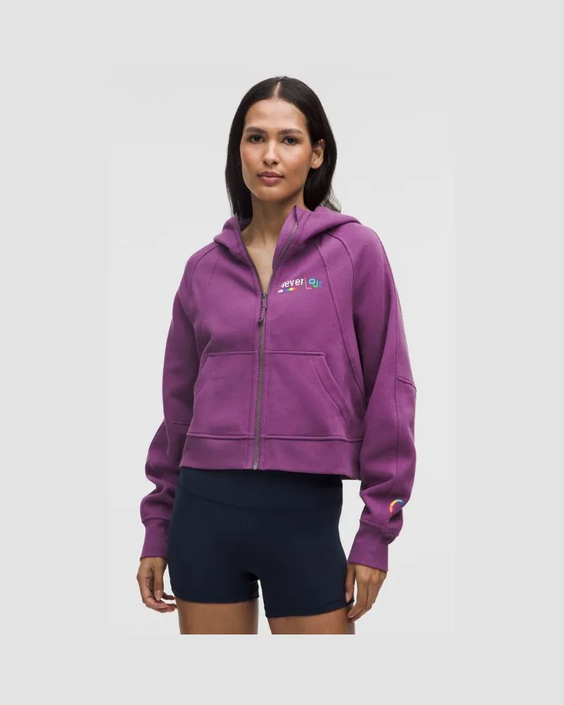 LULULEMON Scuba Oversized-Hoodie mit Reißverschluss Pride für Frauen – Größe in Dark Mystic Dark
