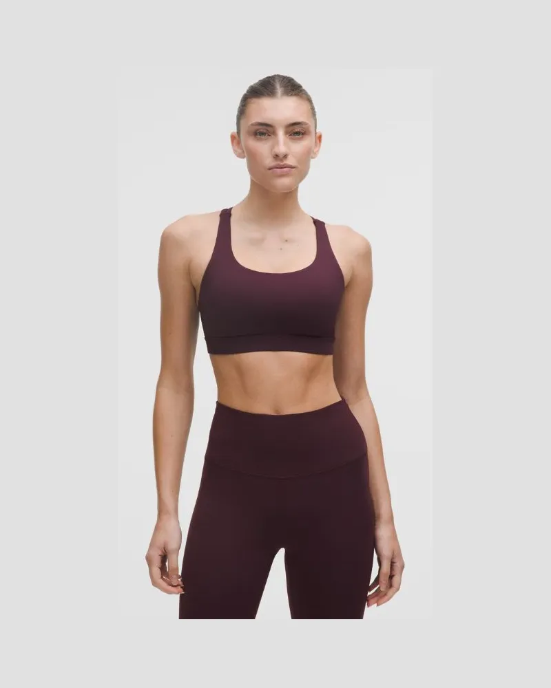LULULEMON Energy BH Mittlerer Halt B–D-Cups für Frauen – Größe in Goodnight Plum Goodnight