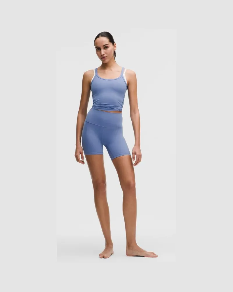 LULULEMON Align Shorts mit hohem Bund für Frauen – 15 cm – Größe in Prep Blue Prep