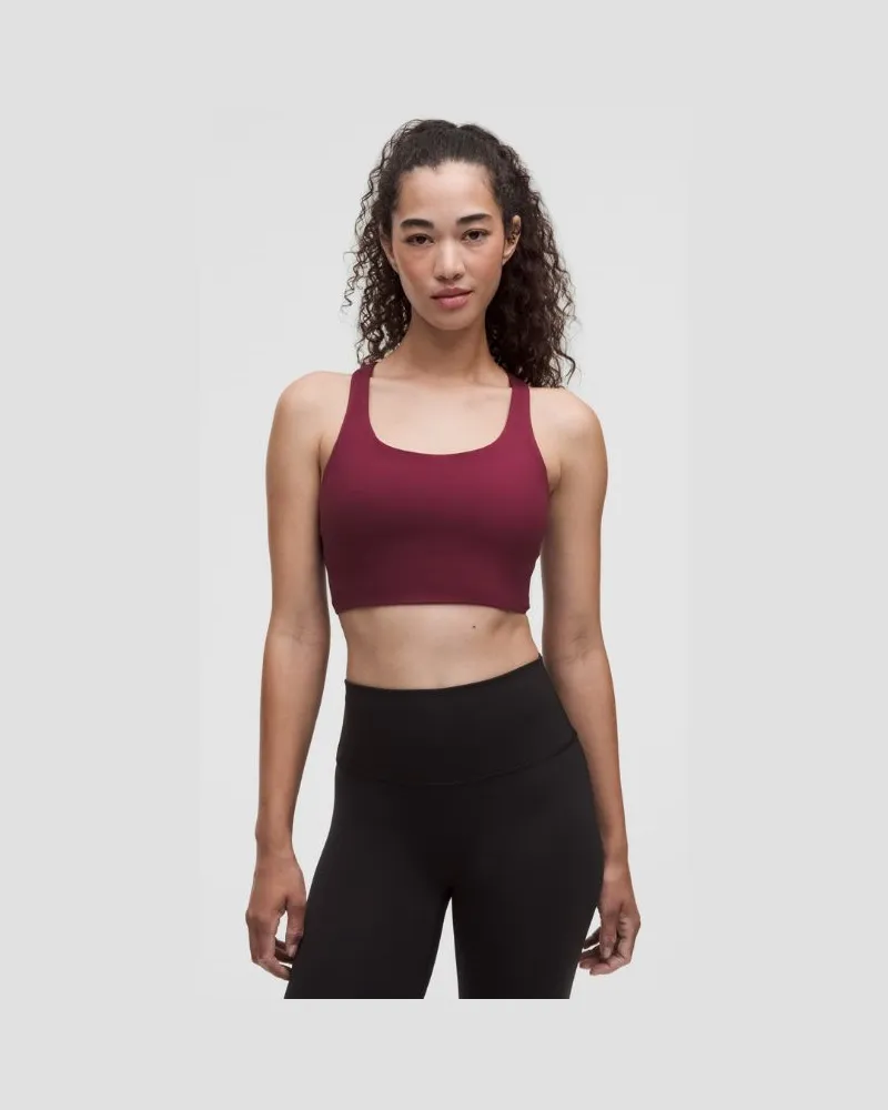 LULULEMON Energy Longline-BH mit mittlerem Halt für B–D-Cups Evolve für Frauen – Größe in Burgundy Bay Burgundy