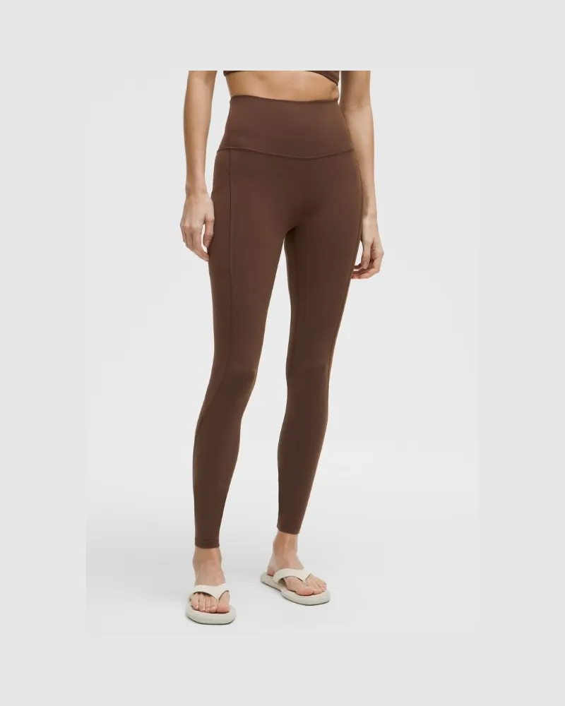 LULULEMON Align Hose mit hohem Bund und Taschen für Frauen – 71 cm – Größe in Lava Cake Lava