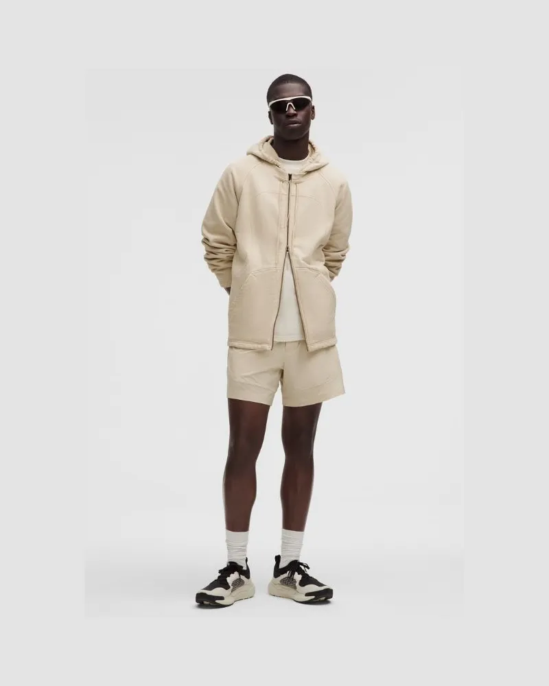 LULULEMON Hoodie mit abnehmbarer Kapuze und durchgehendem Reißverschluss SLNSH Kollektion für Männer – Größe in Natural Ivory Natural