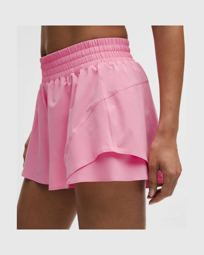 LULULEMON Shake It Out Lauf-Shorts mit hohem Bund für Frauen – 6 cm – Größe in Candy Cloud Candy
