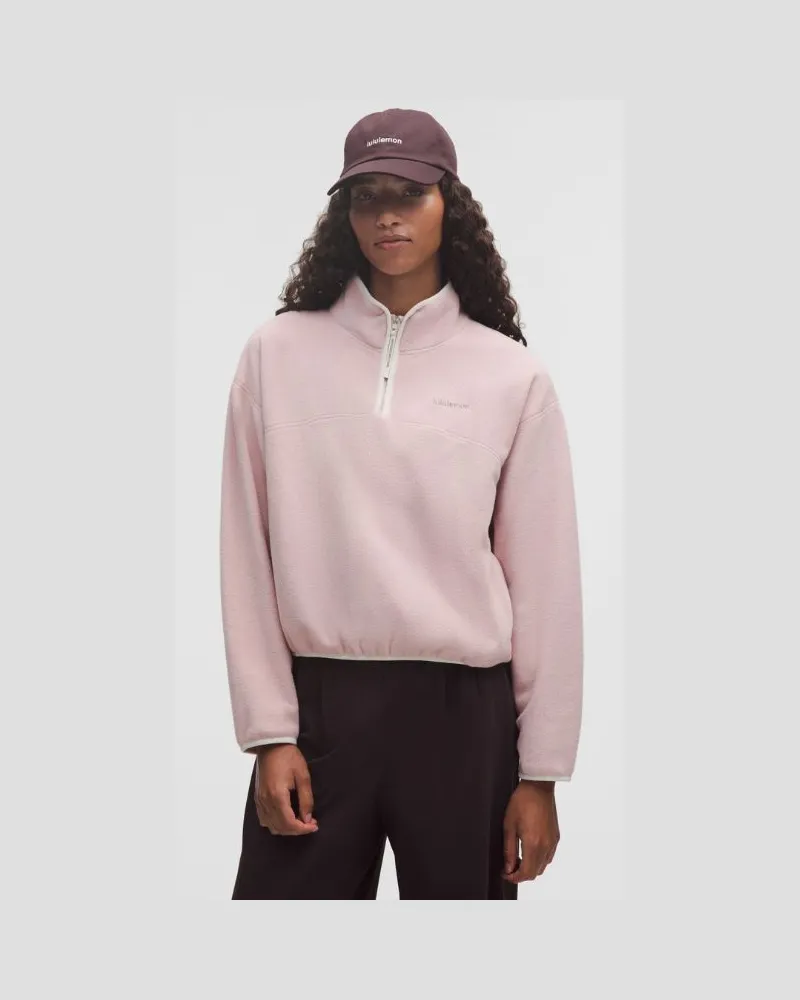 LULULEMON Tumbled Half-Zip Jacket für Frauen – Größe in Mink Berry/Light Ivory/Warm Ash Grey Mink