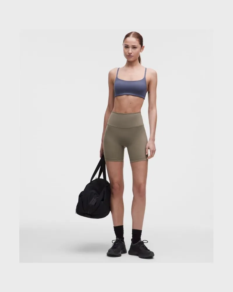 LULULEMON Wunder Train No Line Shorts mit hohem Bund für Frauen – 15 cm – Größe in Cypress Forest Cypress