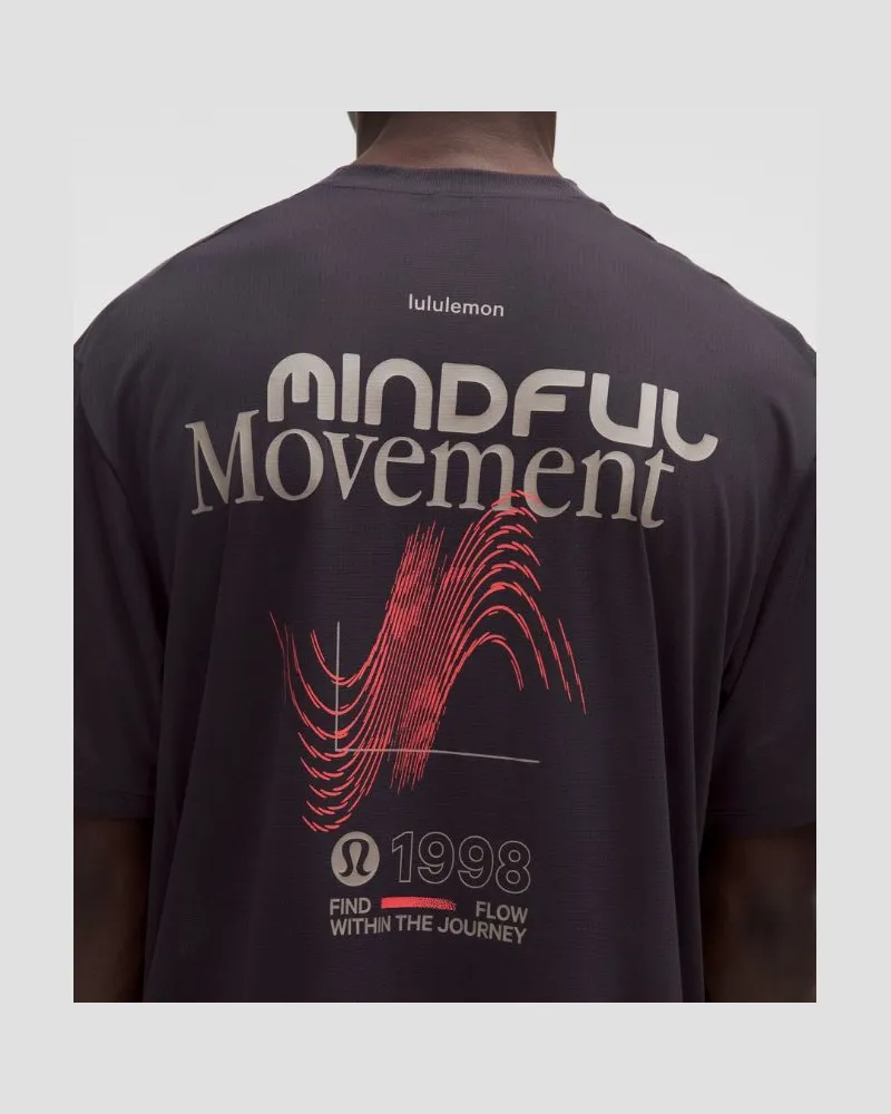 LULULEMON Mile Maker T-Shirt Graphic für Männer – Größe in Nightmoth Nightmoth