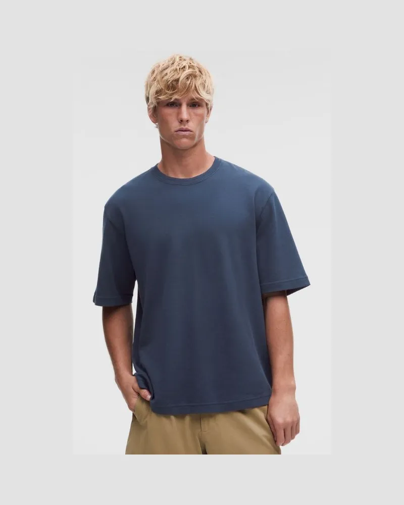 LULULEMON Pique Performer T-Shirt im Relaxed Fit für Männer – Größe in Club Blue Club