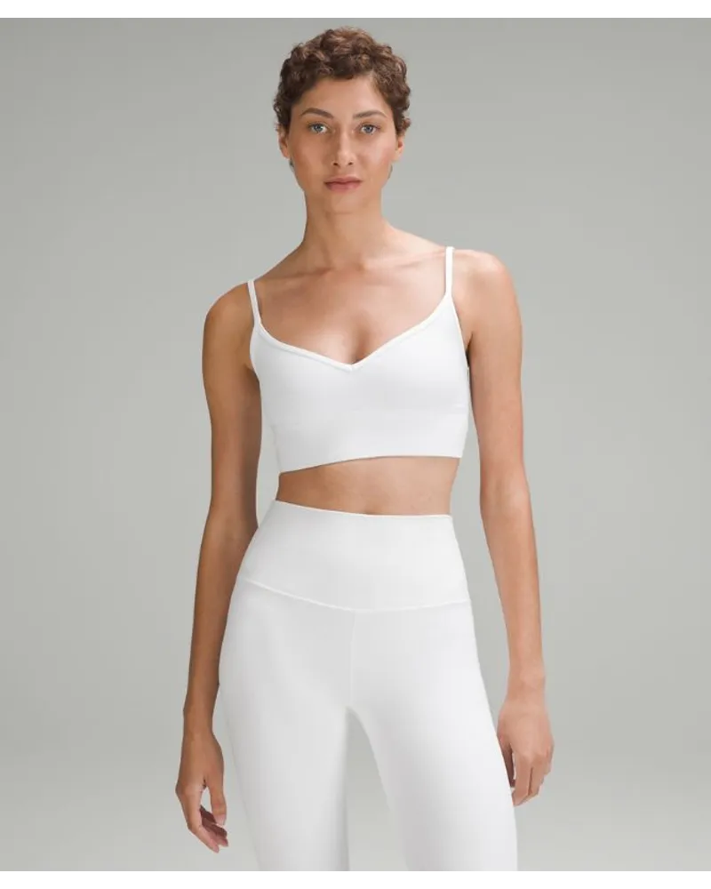 LULULEMON Align BH mit Herzausschnitt Leichter Halt A/B-Cups White