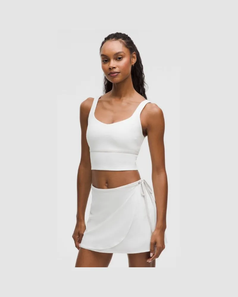 LULULEMON Thin-Strap Tennis Tank Top Medium Support, B/C Cup für Frauen – Größe in White/Vapor White