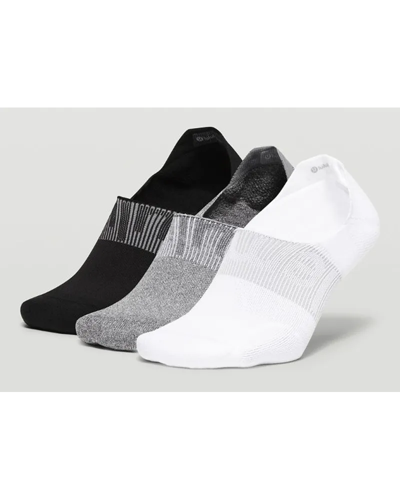 LULULEMON Power Stride No-Show-Socken mit Active Grip 3er-Pack White