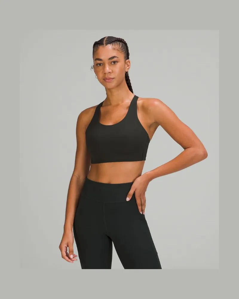 LULULEMON Energy BH mit starkem Halt für Frauen – Größe in Rainforest Green Rainforest