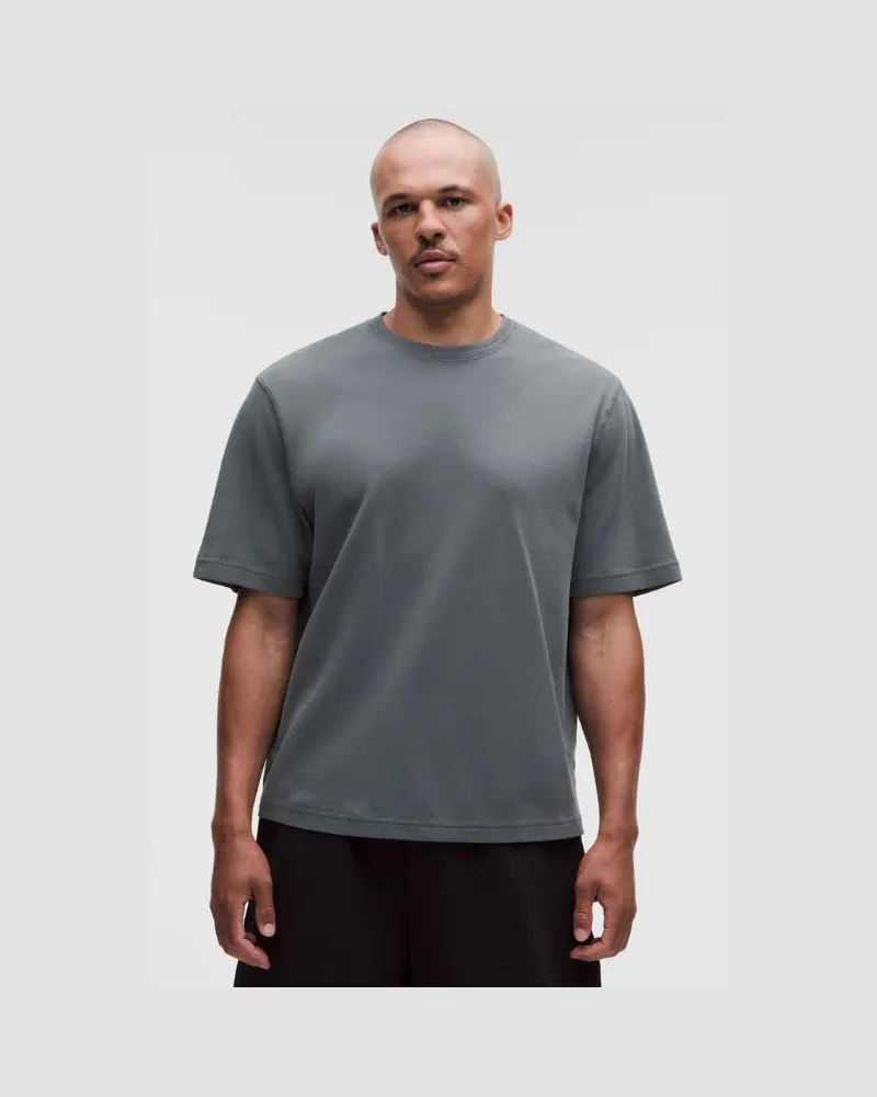 LULULEMON Pique Performer T-Shirt im Relaxed Fit für Männer – Größe in Onyx Grey Onyx