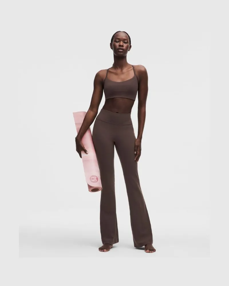 LULULEMON Groove Hose mit ausgestelltem Bein und hohem Bund aus Nulu Normale Länge für Frauen – Größe in Espresso Espresso