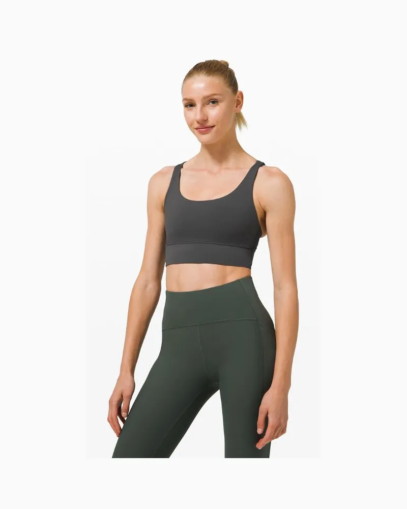LULULEMON Energy BH Lang für Frauen – Größe in Graphite Grey Graphite