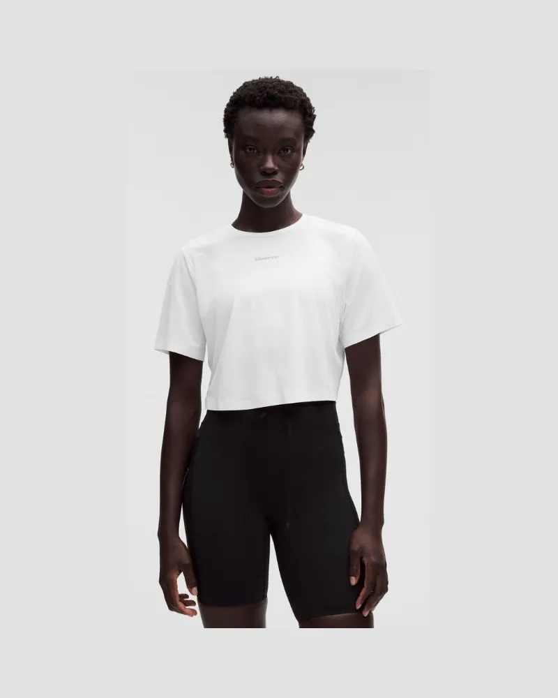 LULULEMON Leichtes Lauf-Kurzarmshirt im Relaxed Fit für Frauen – Größe in Weiß Weiß