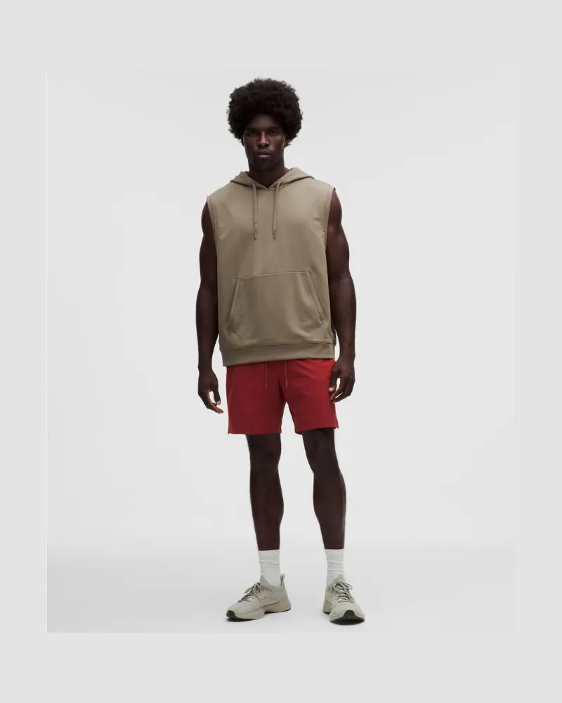 LULULEMON Zeroed In Shorts ohne Liner für Männer – 18 cm – Größe in Rocket Red Rocket
