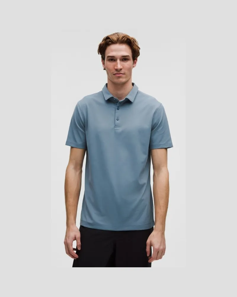 LULULEMON ShowZero Poloshirt für Männer – Größe in Steel Blue Steel