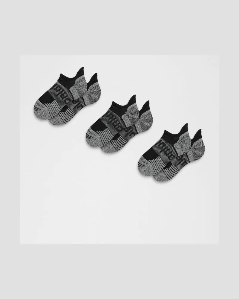 LULULEMON Power Stride Socken mit Polsterung und Knöchelschutz im 3er-Pack – Größe in Schwarz Schwarz