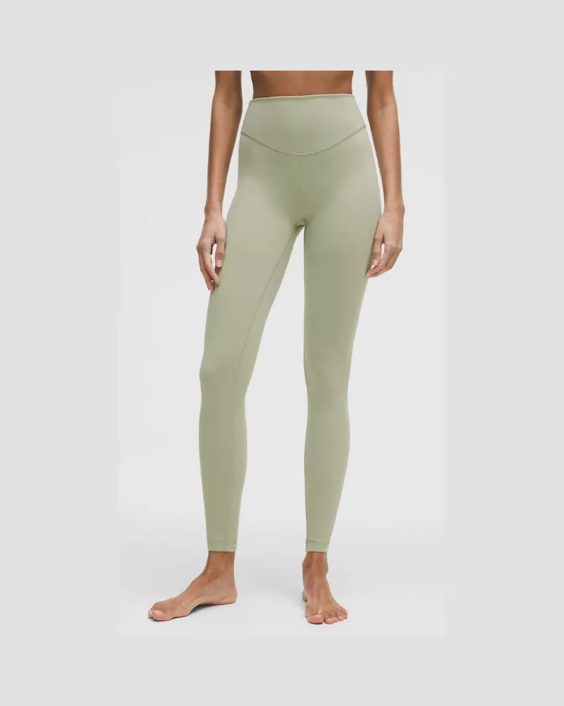 LULULEMON Wunder Under Leggings aus mit hohem Bund für Frauen – 71 cm – Größe in Fog Green Fog