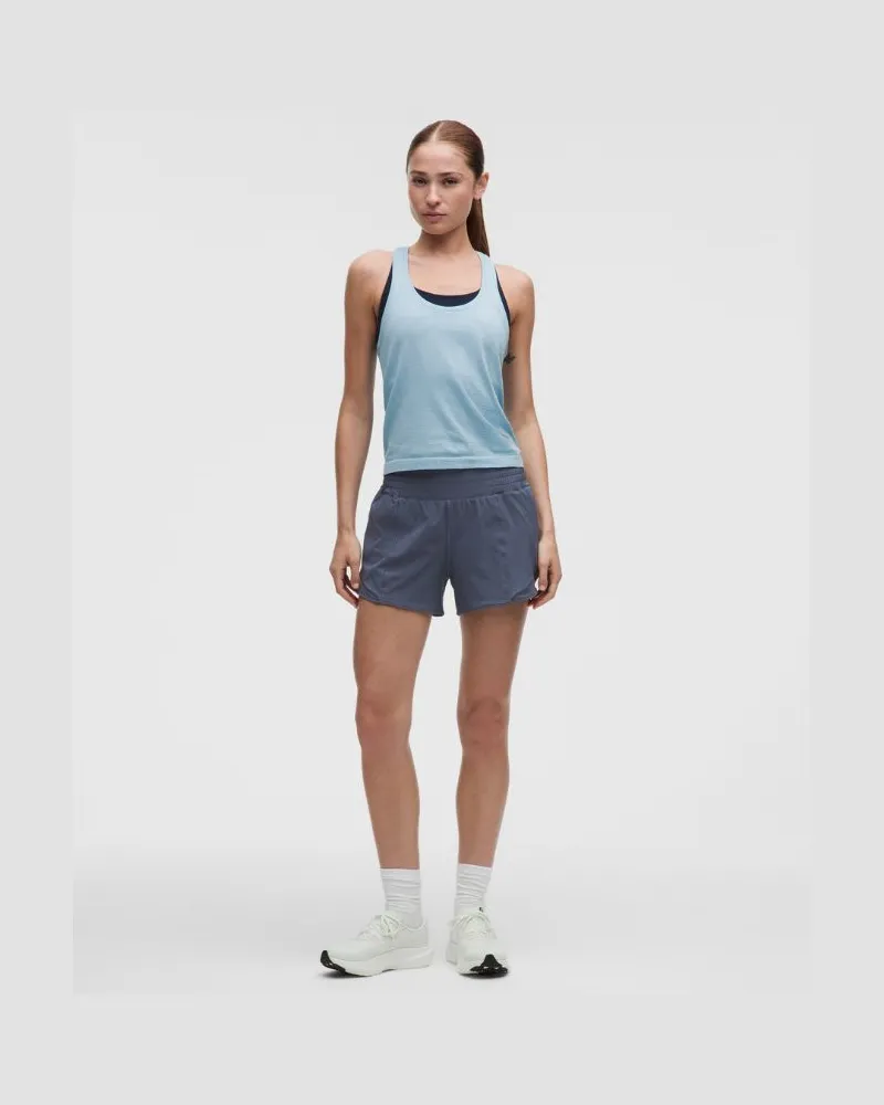 LULULEMON Hotty Hot Shorts mit hohem Bund und Liner für Frauen – 10 cm – Größe in Dusty Diamond Dusty