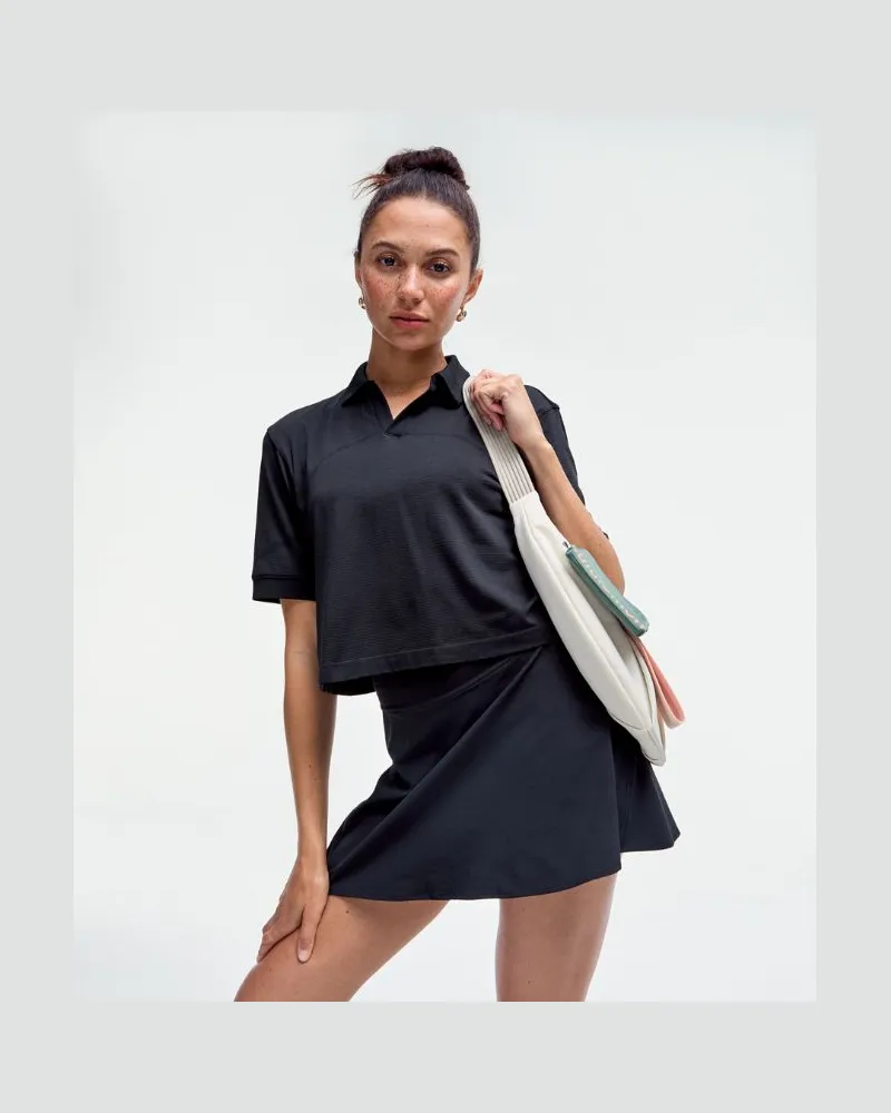 LULULEMON Leichter Tennisrock mit hohem Bund für Frauen – Größe in Black Black
